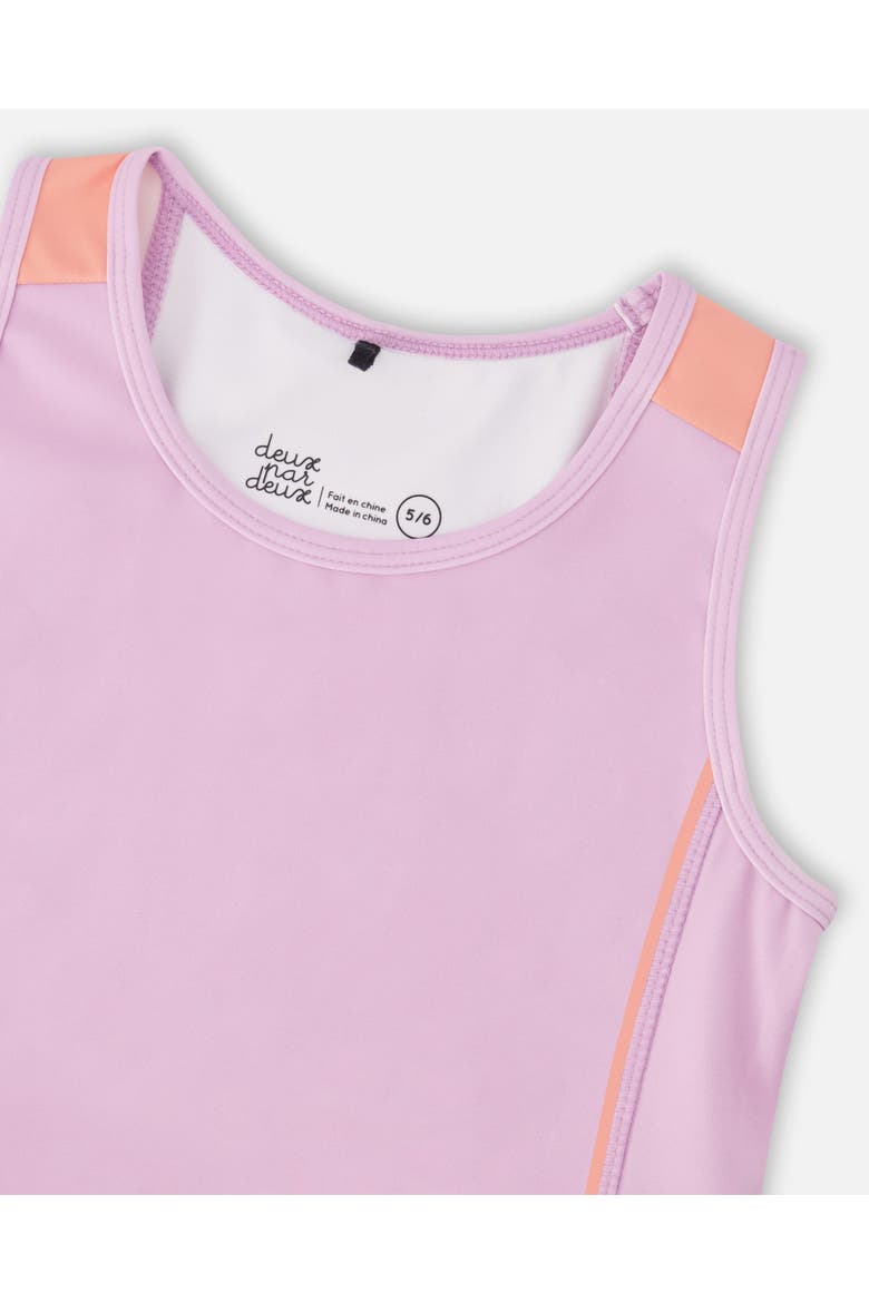 Athletic Tank Top in Recycled Polyester, Alternate, color, Lilac