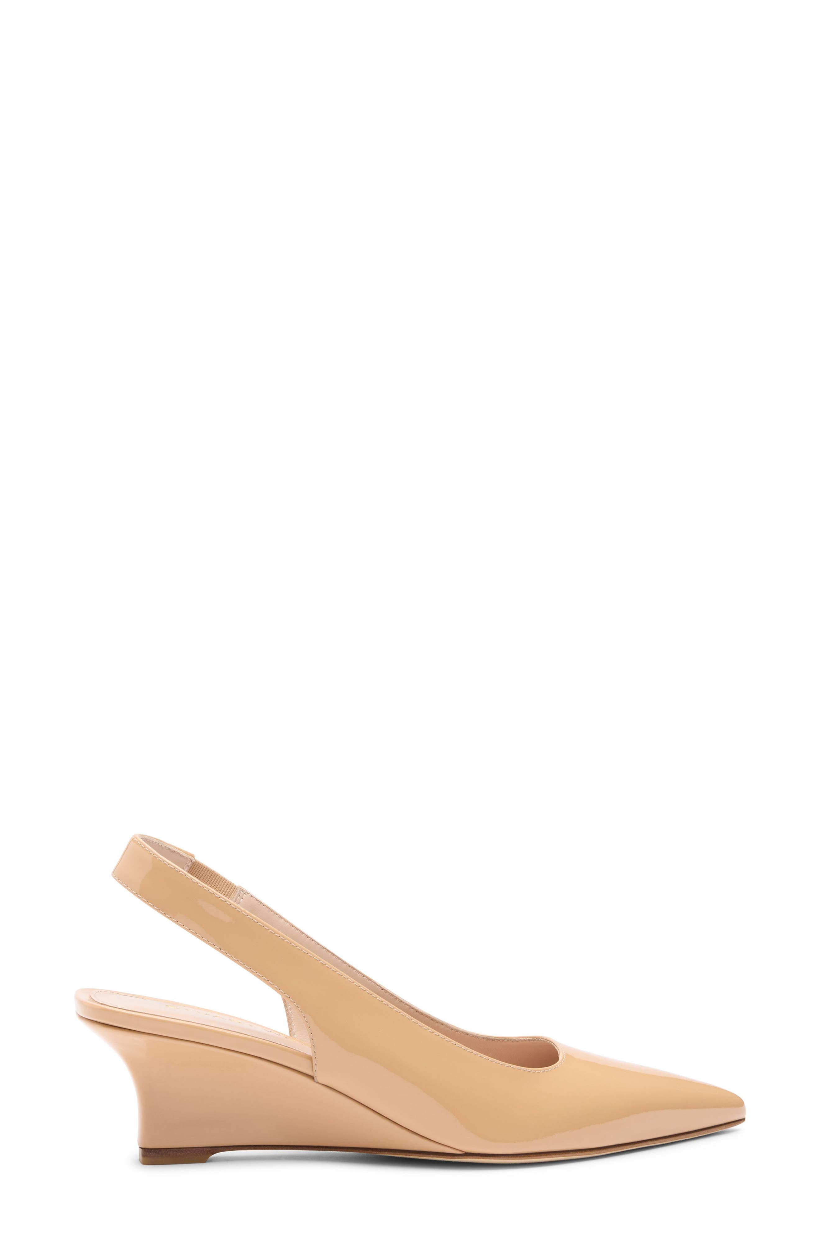 Vinnie Slingback Wedge Pump, Alternate, color, ADOBE