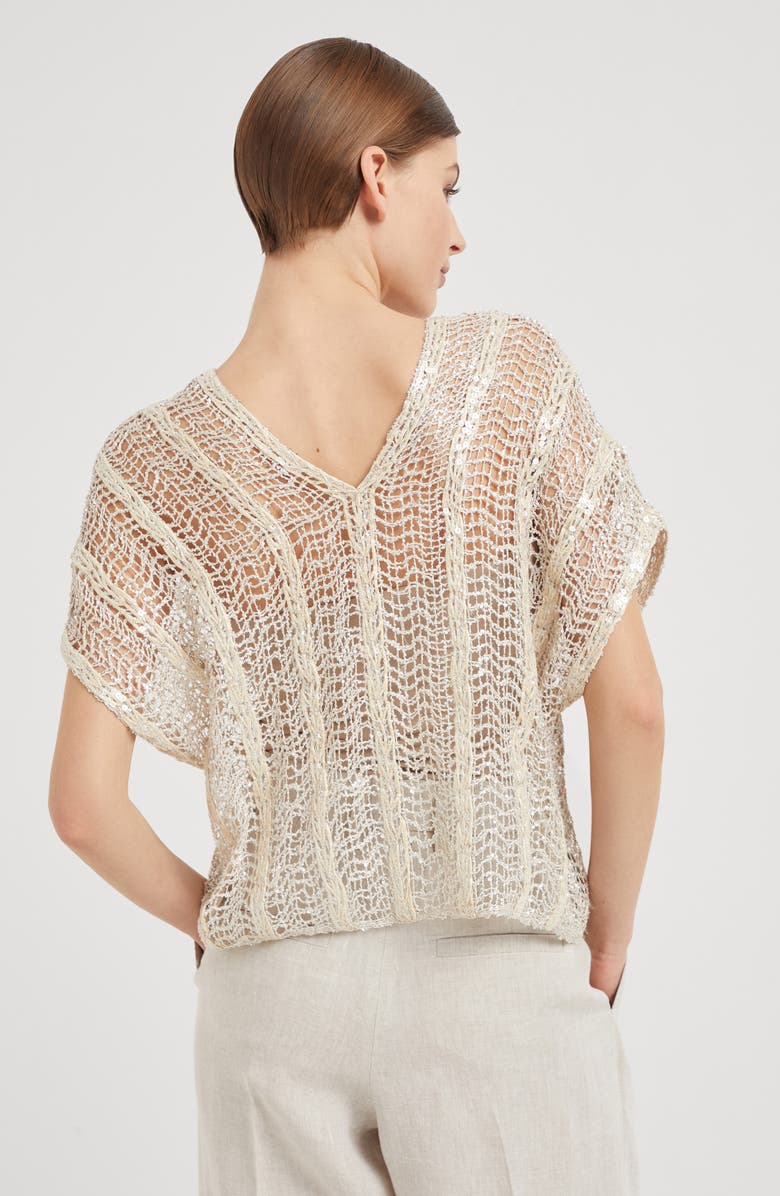 Brunello Cucinelli Dazzling T-shirt, Alternate, color, 