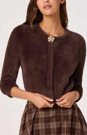 ASTR the Label Faux Fur Cardigan