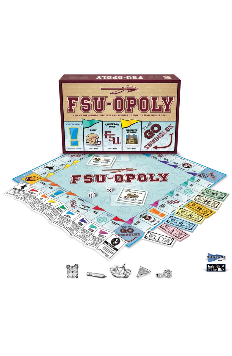 Late for the Sky Florida State University Fsuopoly Monopoly Board Game, Alternate, color, 