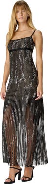 Missoni Long Dress With Pleated Zigzag Pattern
