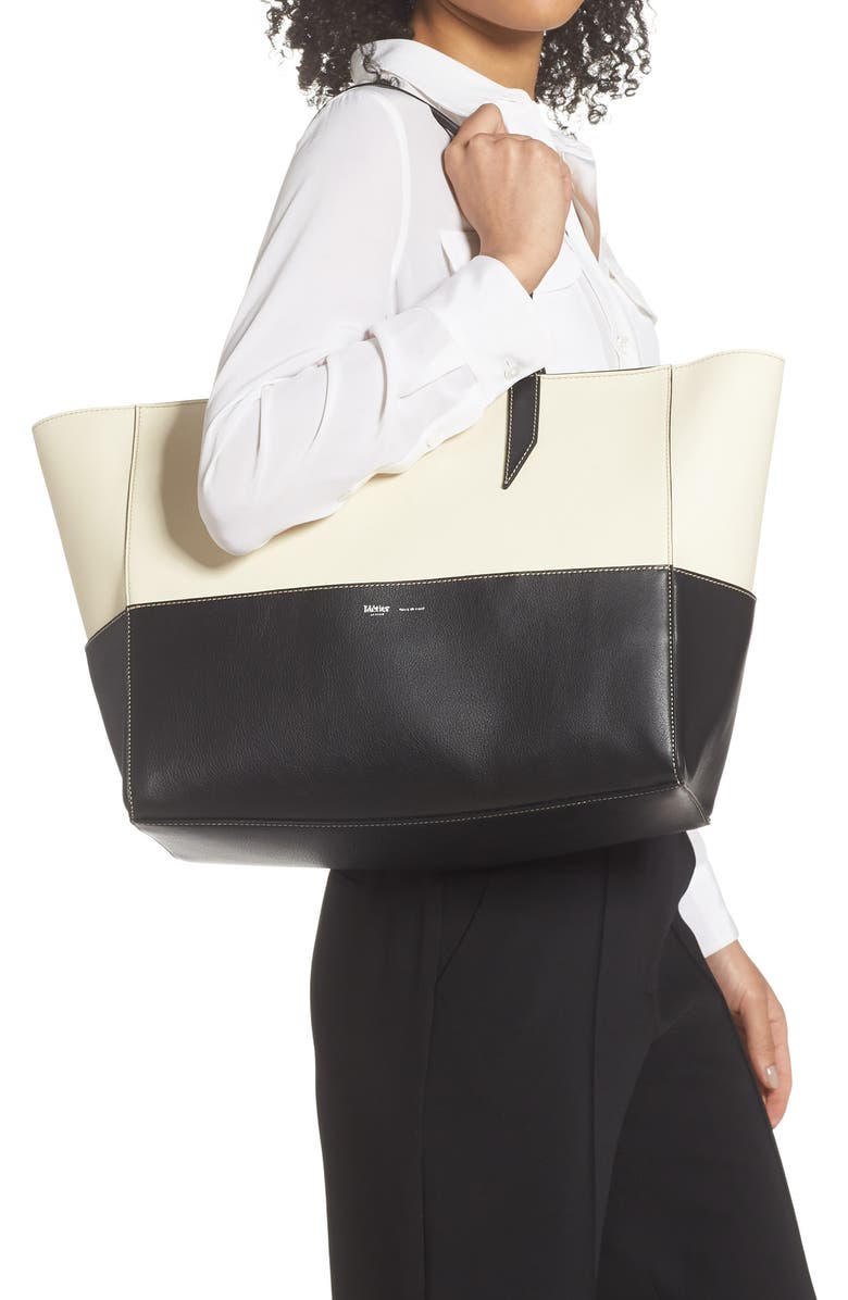 Métier London Small Incognito Cabas Leather Tote, Alternate, color,
