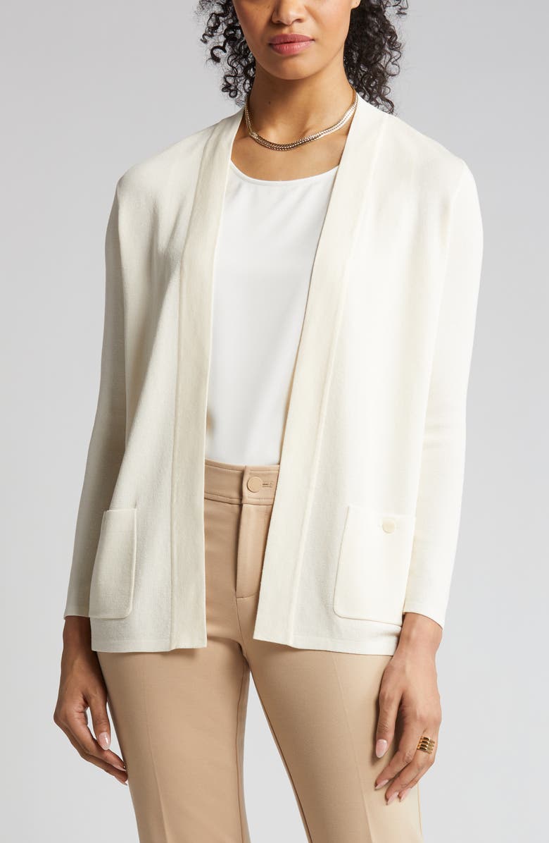 Anne Klein Malibu Open Front Cardigan, Alternate, color, 