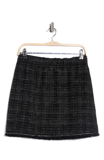 Max Studio Bouclé Miniskirt In Multi
