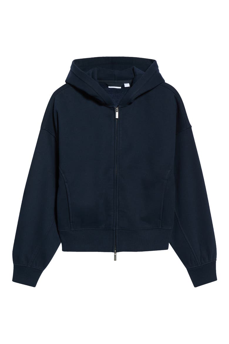 Exhale Fleece Zip Hoodie, Alternate, color, NAVY SAPPHIRE