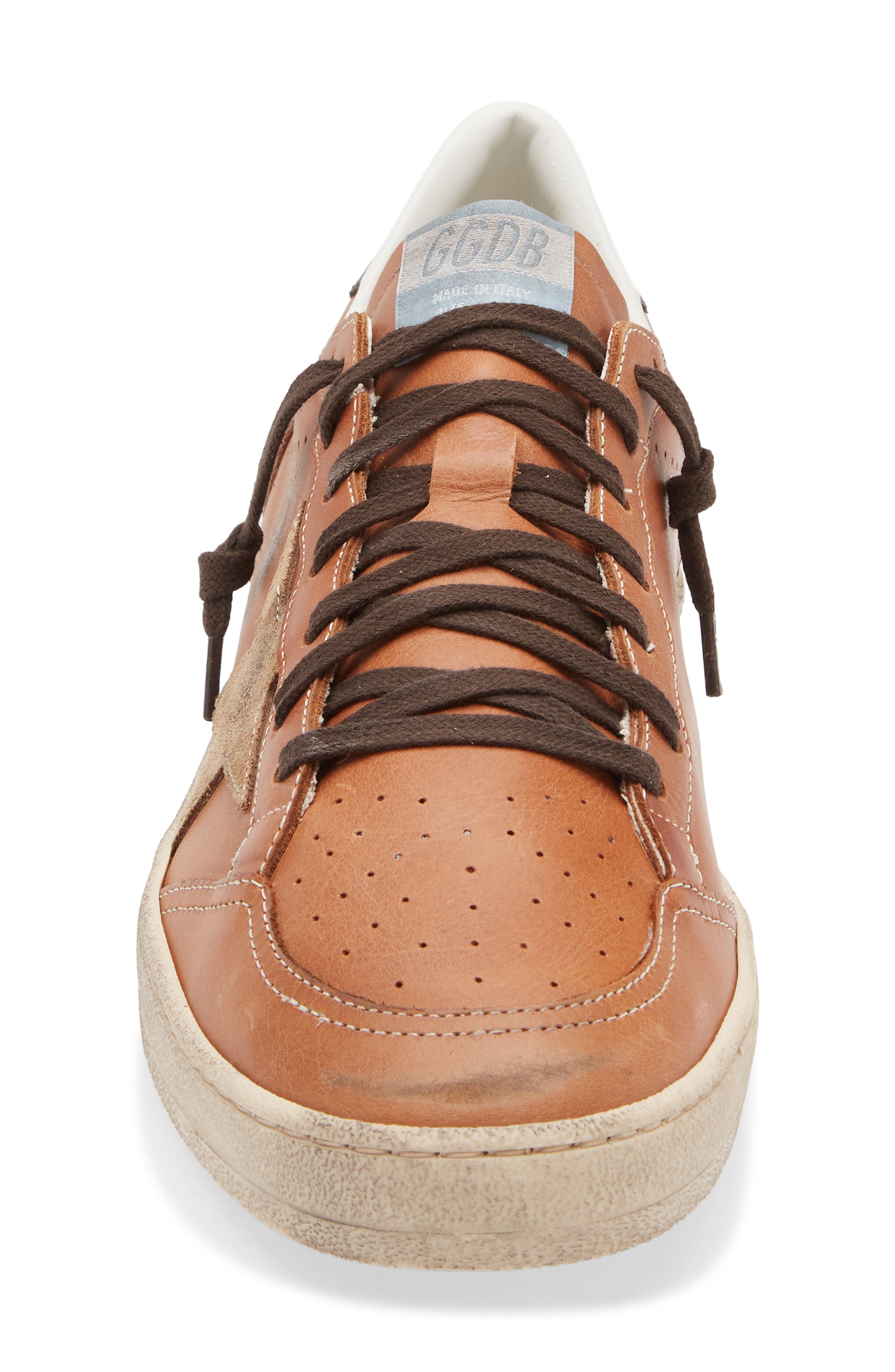 Golden Goose Ball Star Sneaker, Alternate, color, Brown/Dk Brown Beige
