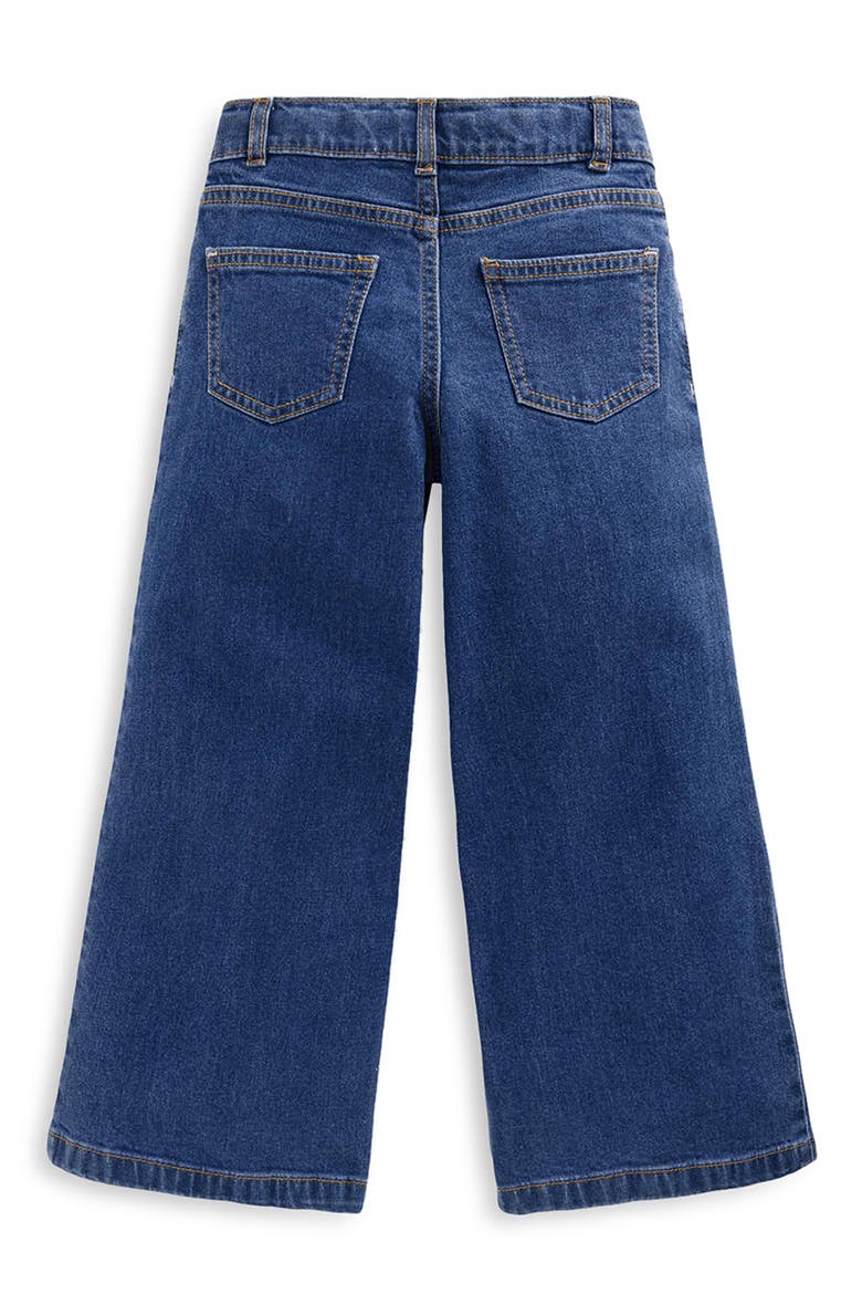Kids' Wide Leg Heart Patch Jeans, Alternate, color, GARNET CORD