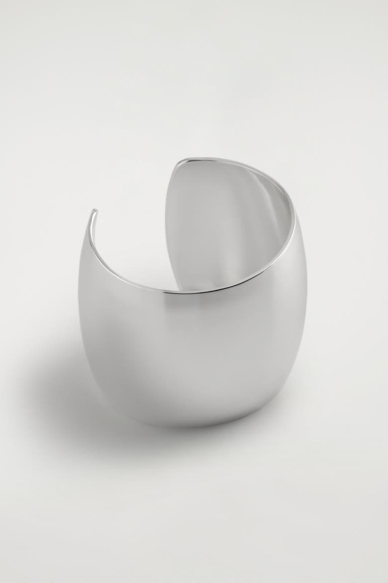 Wide Cuff, Alternate, color, SILVER