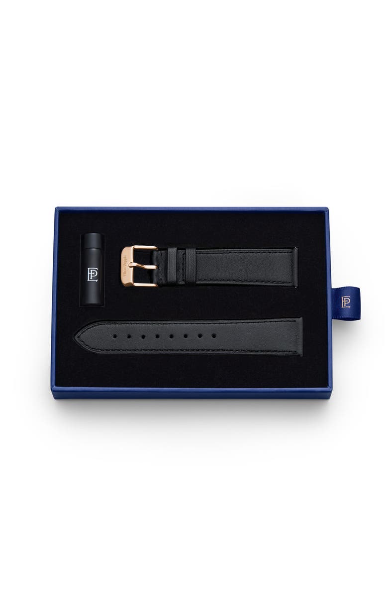 Elton Pepple Bucktown - Rose Gold Strap, Alternate, color, Black