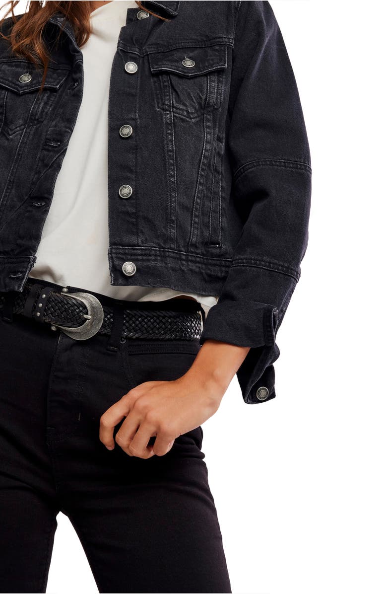 Free People Hot Take Crop Slim Fit Jeans, Alternate, color, Drive