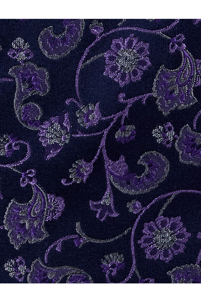 Big & Tall Floral Vines Tie, Alternate, color, PURPLE