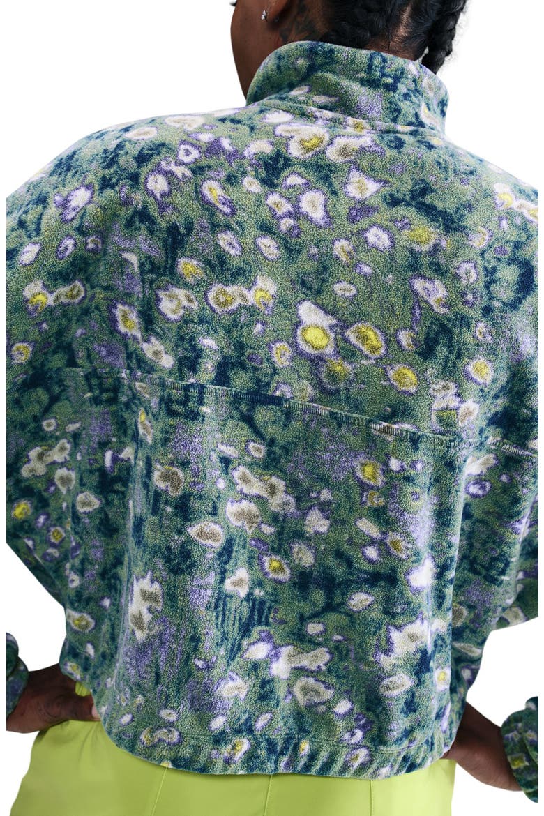One Half Zip Polar Jacket, Alternate, color, BLUE VOID/ SPACE PURPLE