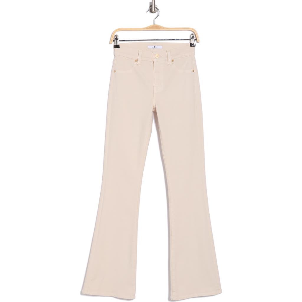 7 For All Mankind Tailorless Bootcut Pants In Vintage White