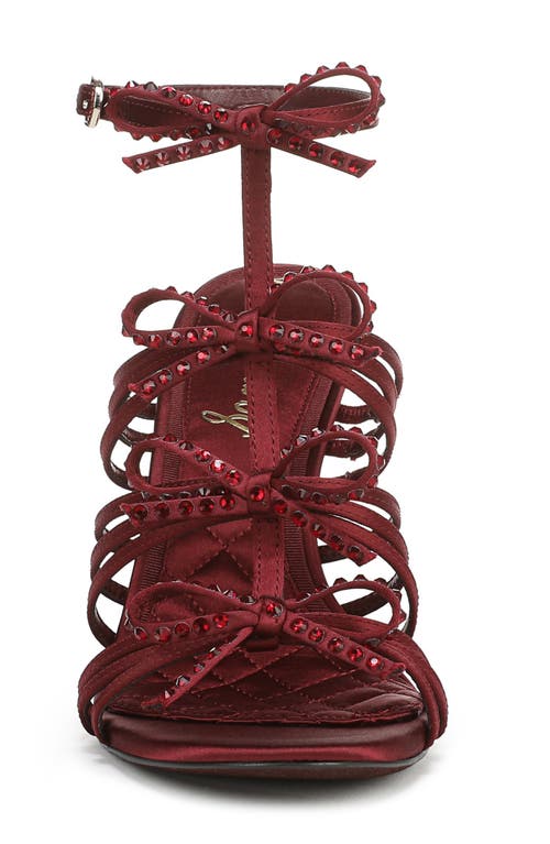 Sam Edelman Iman Ankle Strap Sandal In Burgundy