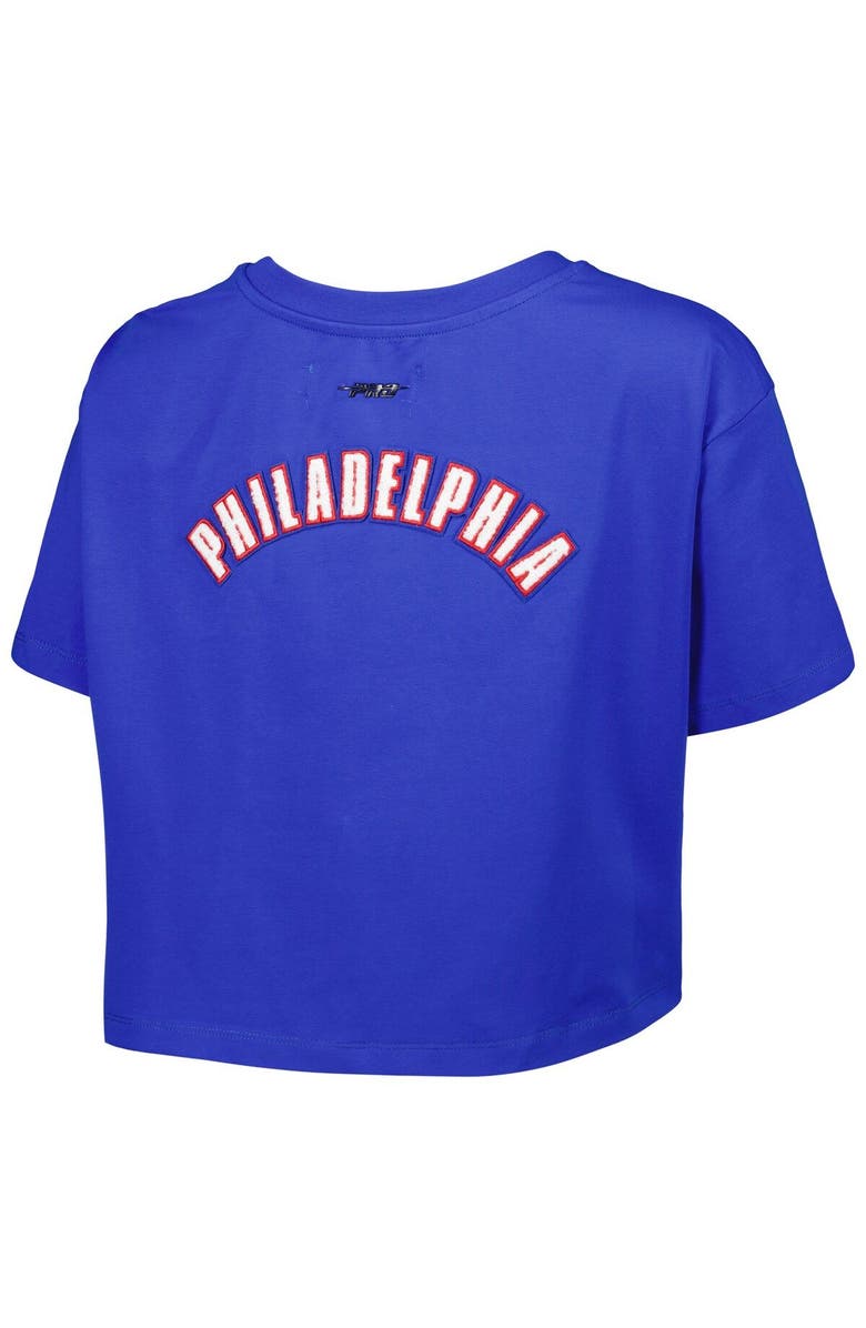 PRO STANDARD Women's Pro Standard Royal Philadelphia 76ers Classics Boxy T-Shirt, Alternate, color, Royal