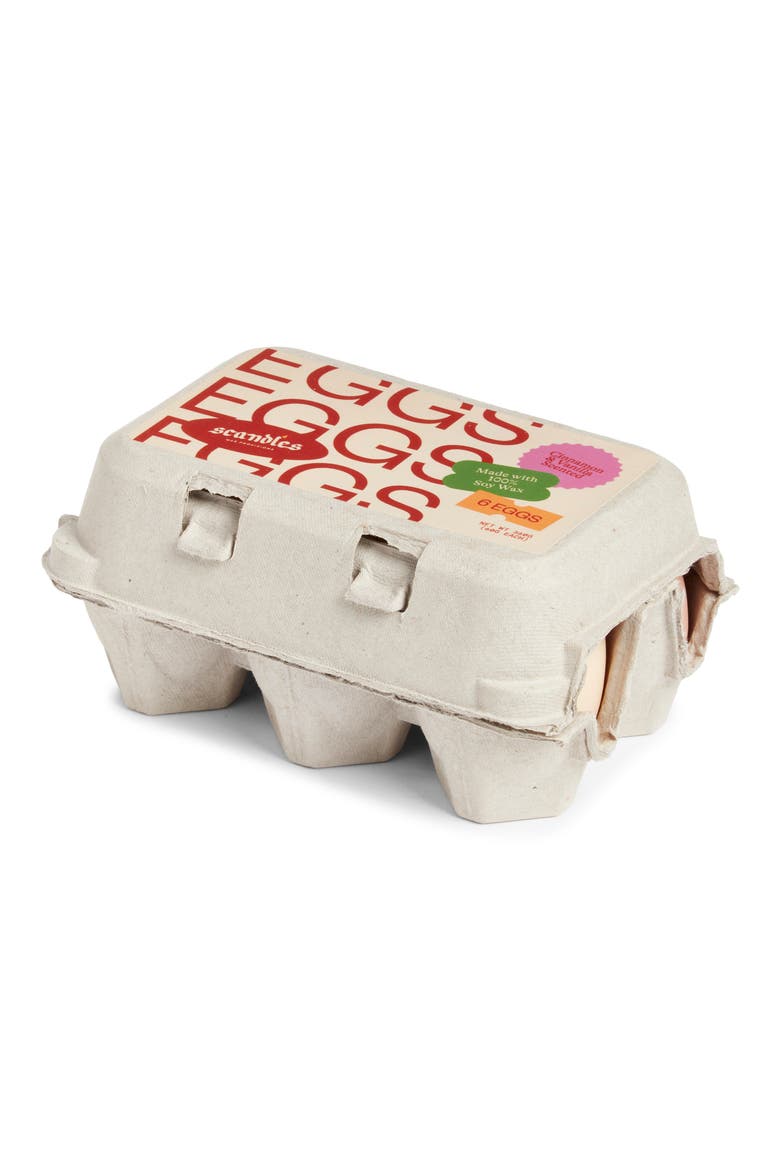 6-Pack Eggs Candles, Alternate, color, EGGSHELL