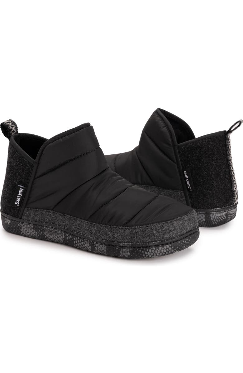 MUK LUKS Weston Slipper Boot, Alternate, color, Black