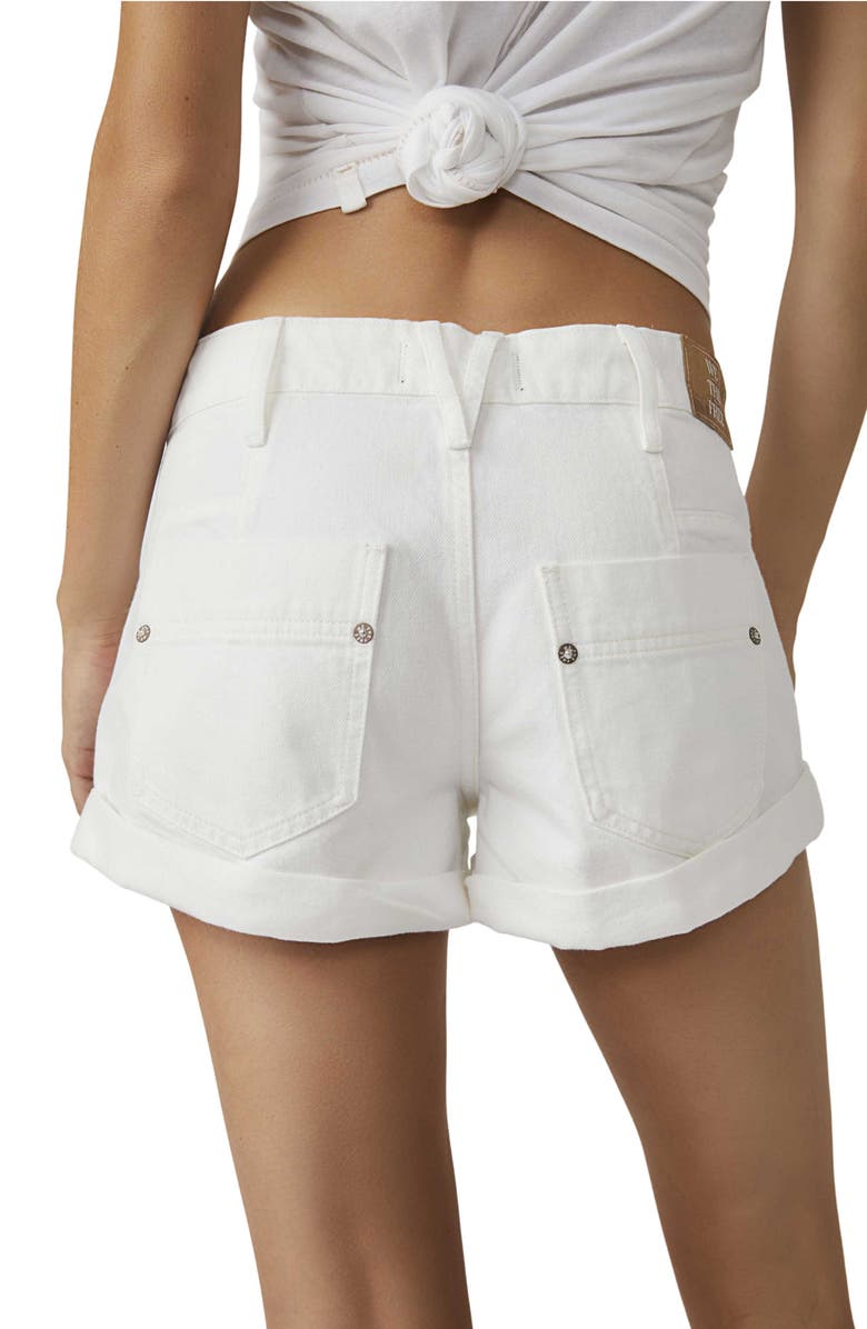 Free People Beginner's Luck Slouchy Roll Cuff Denim Shorts, Alternate, color,