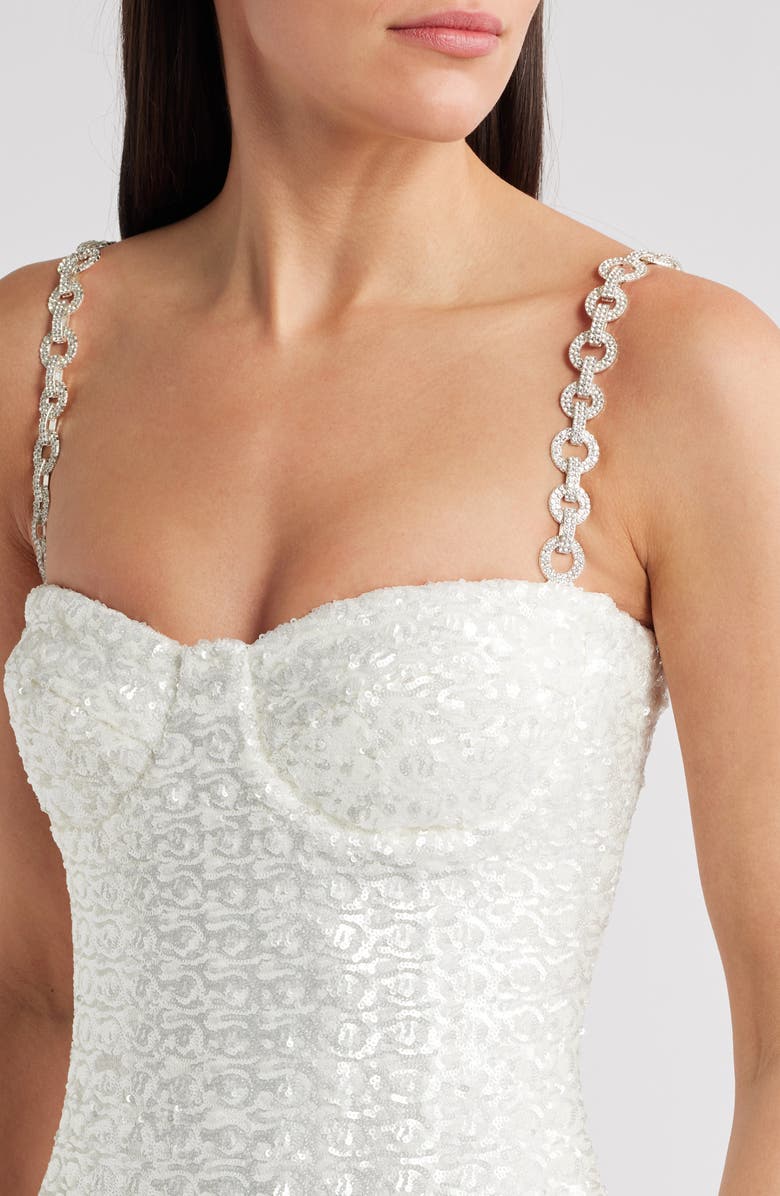 NADINE MERABI Nina Embellished Body-Con Cocktail Dress, Alternate, color, 