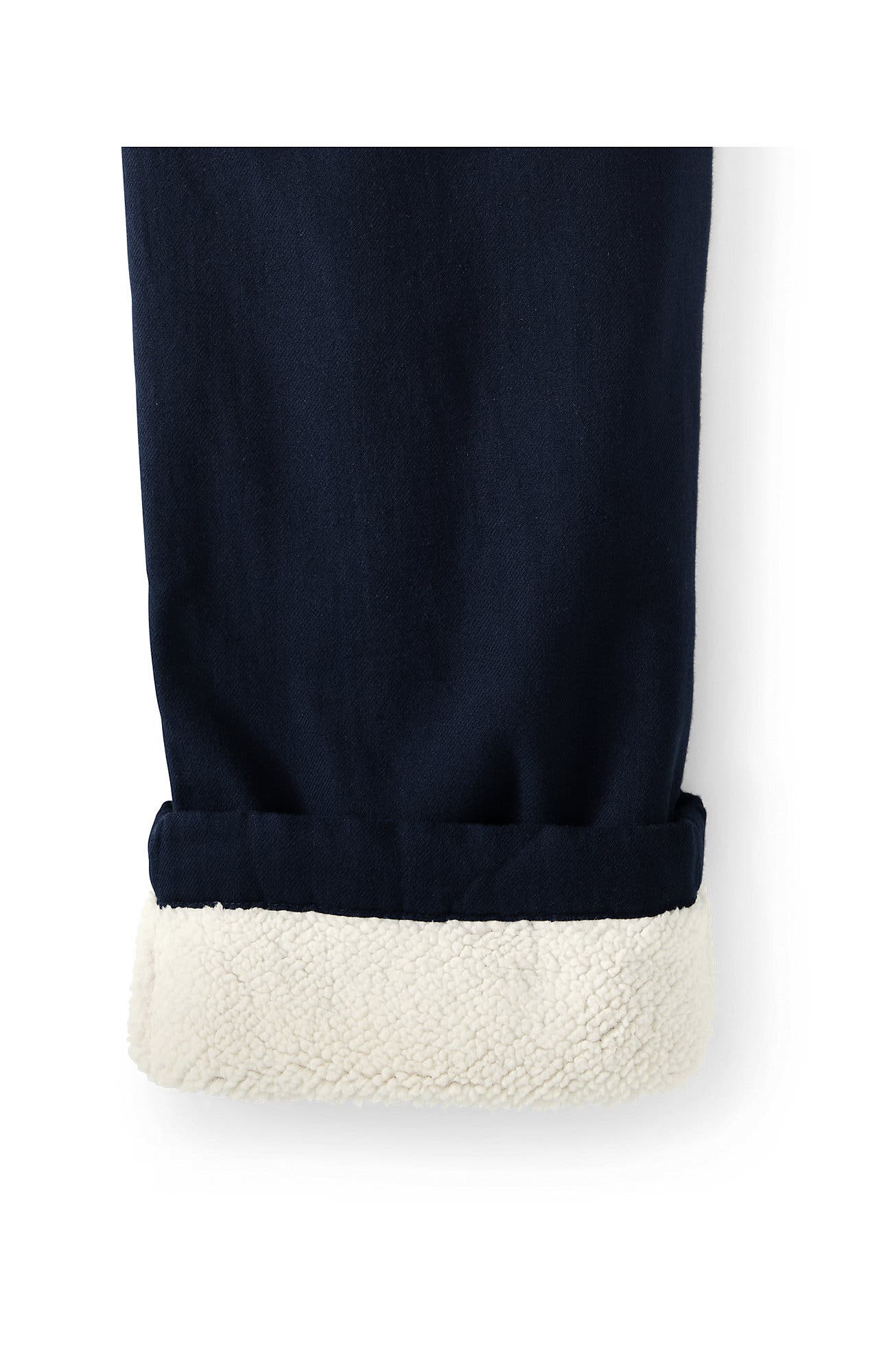 Lands' End High Pile Fleece Lined Flannel Pajama Pants (Men) | Nordstrom