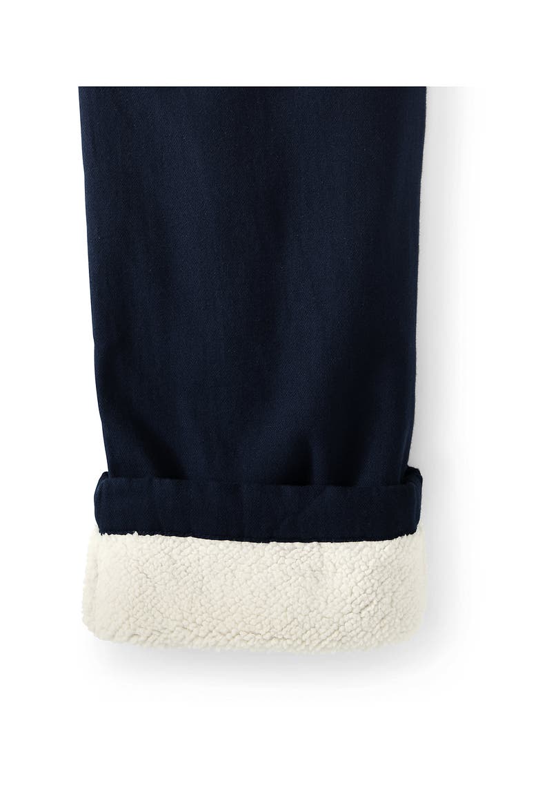 High Pile Fleece Lined Flannel Pajama Pants, Alternate, color, Radiant Navy
