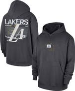 Jordan Brand Men's Jordan Brand Anthracite Los Angeles Lakers Statement Jumpman Flight Premiere Hoodie