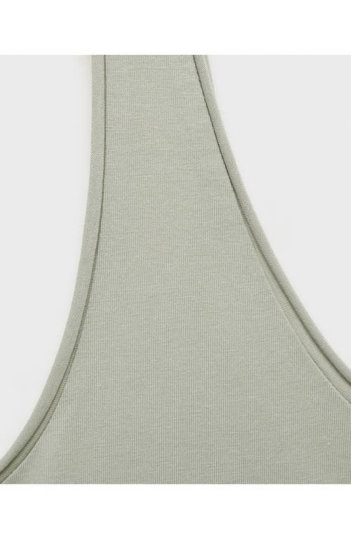 Mango Stretch Cotton Tank In Gray