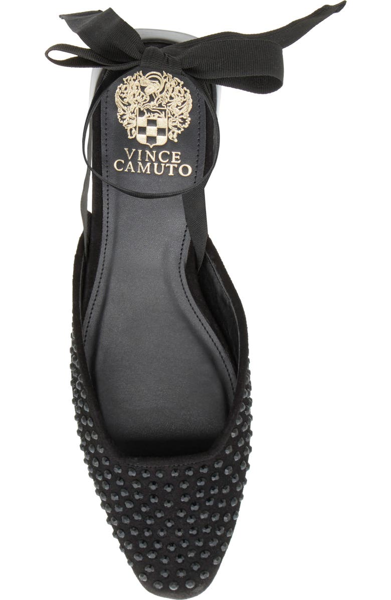 Vince Camuto Kayla Bow Ankle Strap Sandal, Alternate, color, Black