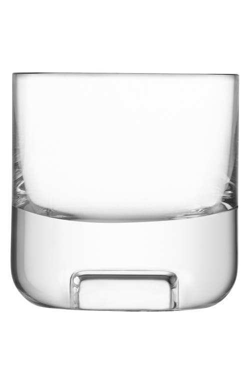Lsa Cask Whiskey Decanter & Set Of 2 Glass Tumblers In Transparent