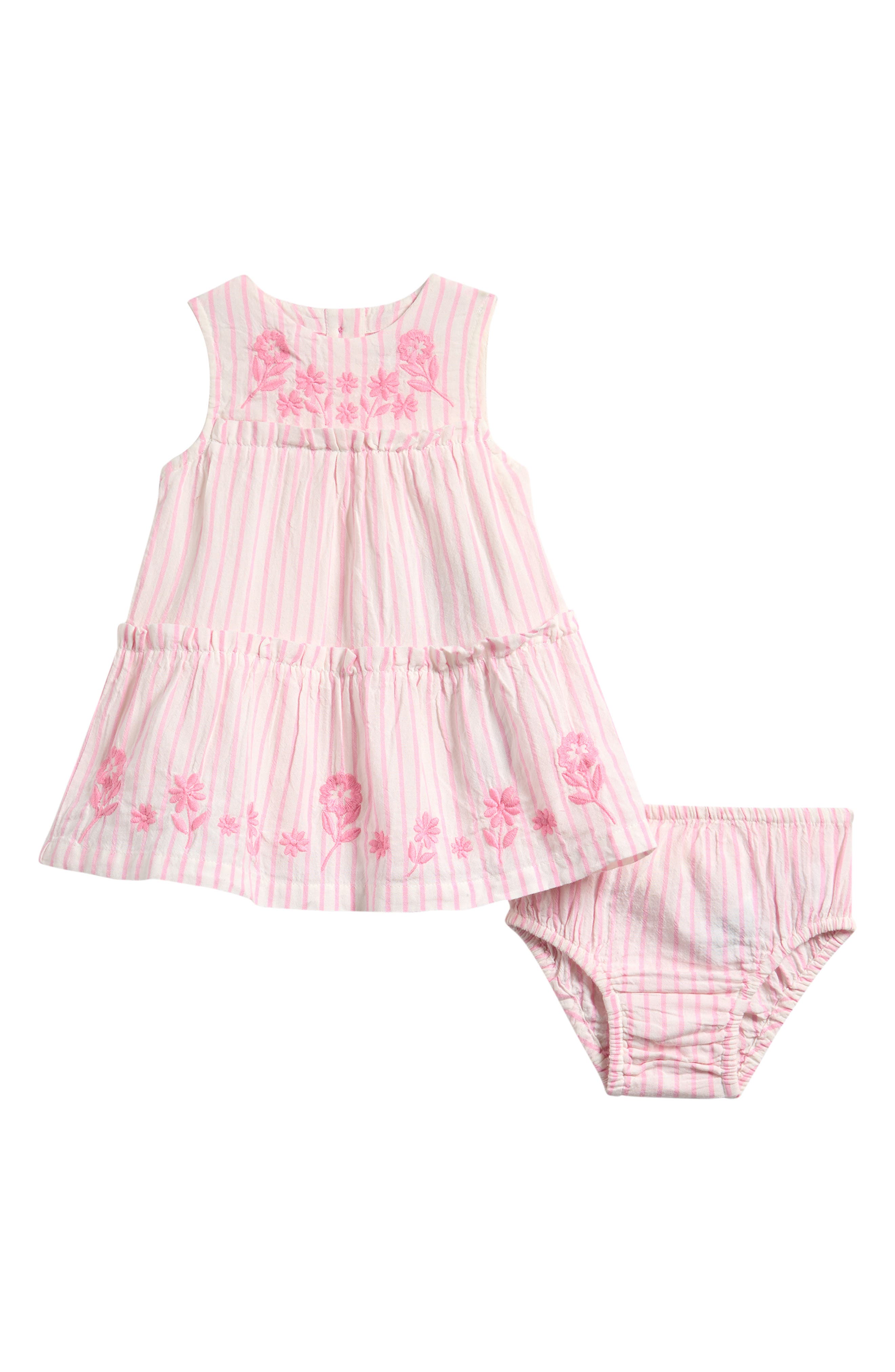 selected PINK EMBROIDERED STRIPE