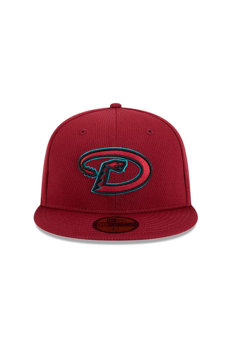 New Era Men's New Era Red Arizona Diamondbacks 2025 MLB Clubhouse 59FIFTY Fitted Hat, Alternate, color, 
