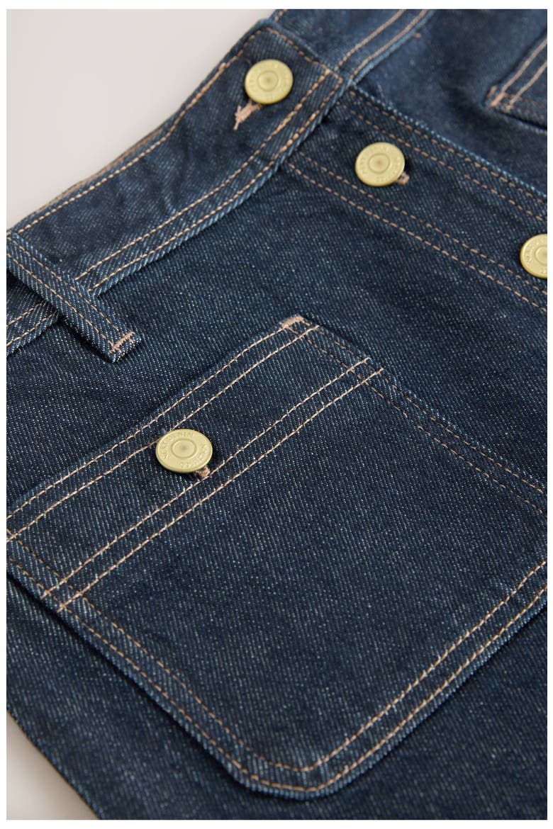 Patch Pocket Denim Miniskirt, Alternate, color, BLUE