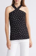 Loveappella Polka Dot Halter Top