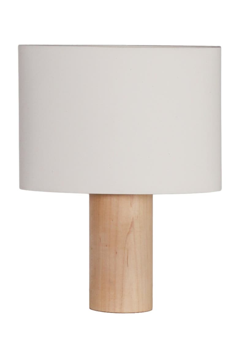 Mia 16" Midcentury LED Table Lamp With Natural Maple Wood Base, Main, color, Natural Wood