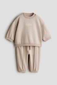 H&M 2-piece Printed Sweatshirt Set