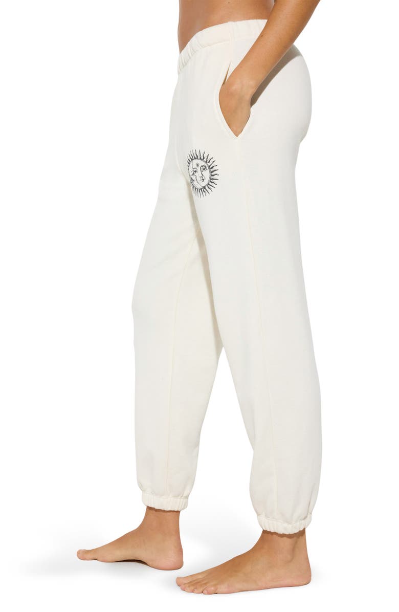 Spiritual Gangster Power of Sun Eden Joggers, Alternate, color, Vintage White