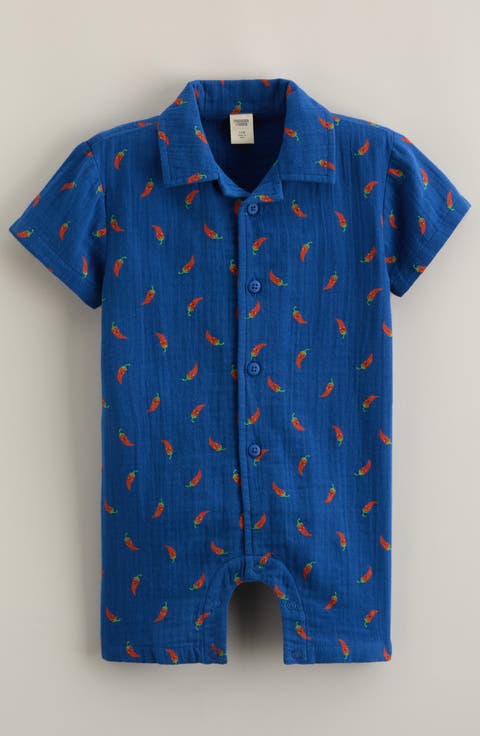 Cotton Gauze Romper (Baby)