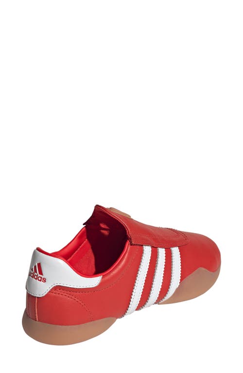 Shop Adidas Originals Adidas Taekwondo Mei Shoe In Red/white/gum