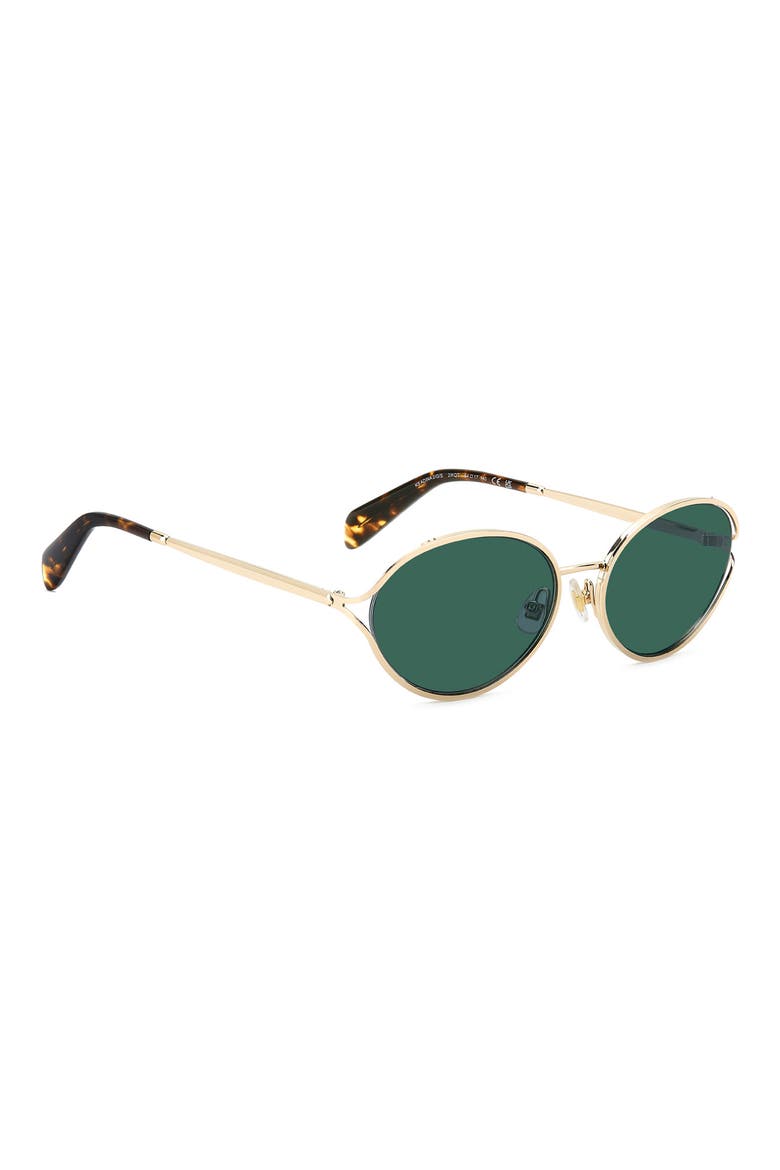 adina 54mm oval sunglasses, Alternate, color, HAVANA GOLD/ GREEN