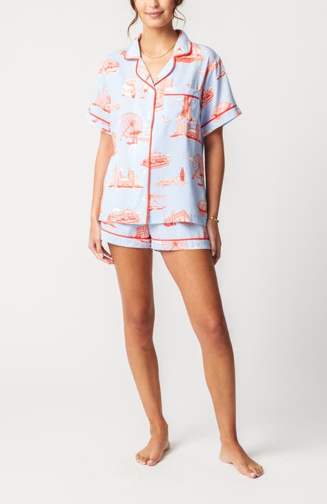 Chicago Toile Shorts Set