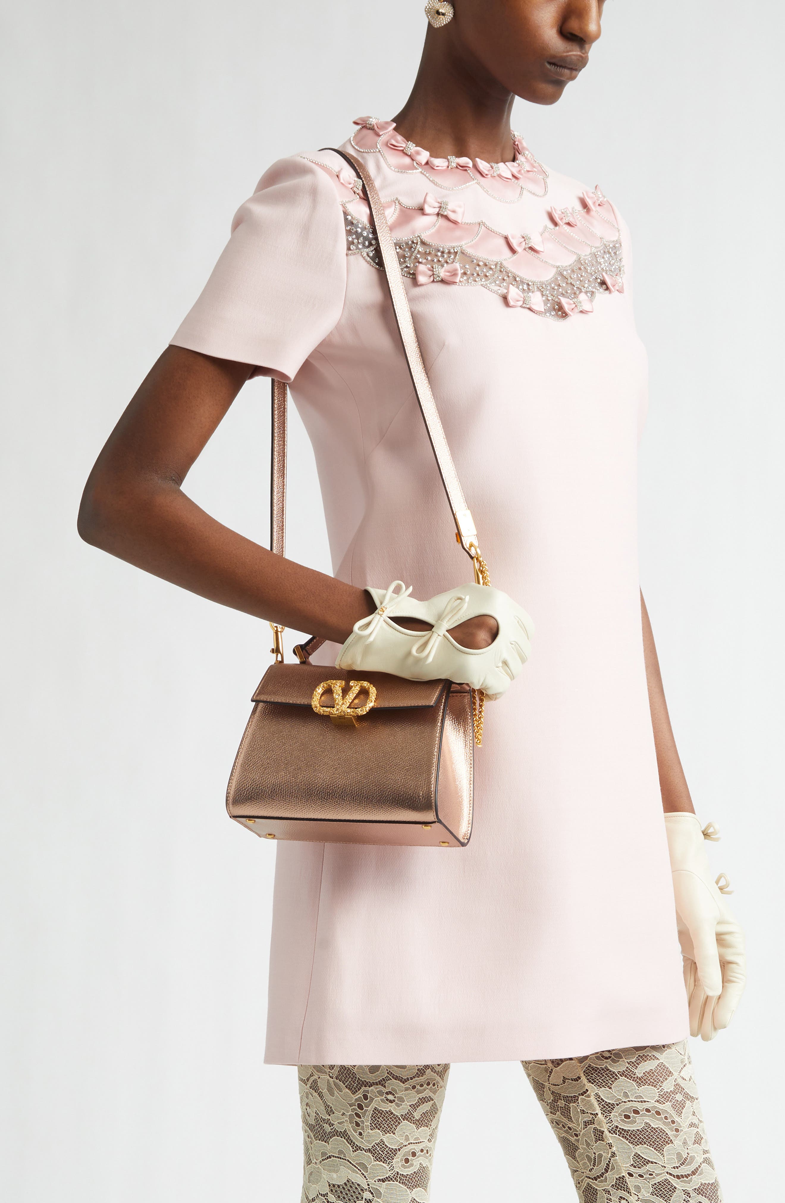Mini Vsling Top Handle Bag, Alternate, color, ROSE