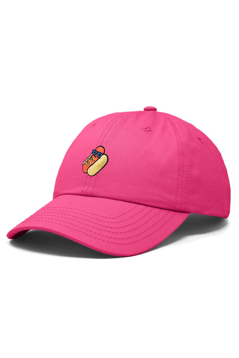 Dog Days Embroidered Casual Cap, Alternate, color, Hot Pink