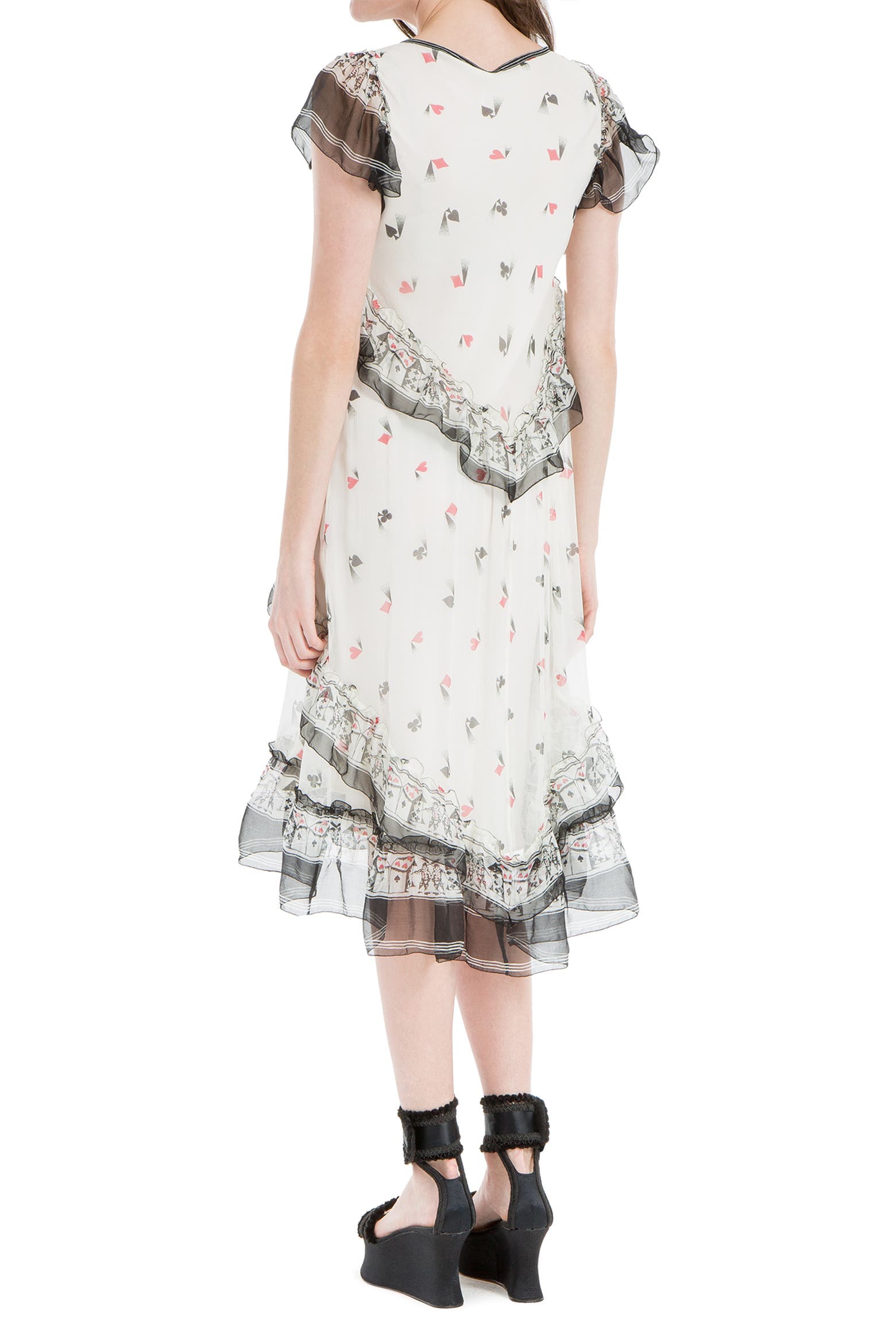 Small Patterned Suitcase MAX STUDIO Crinkle Silk Patterned Chiffon Dress (Women) | Nordstromrack