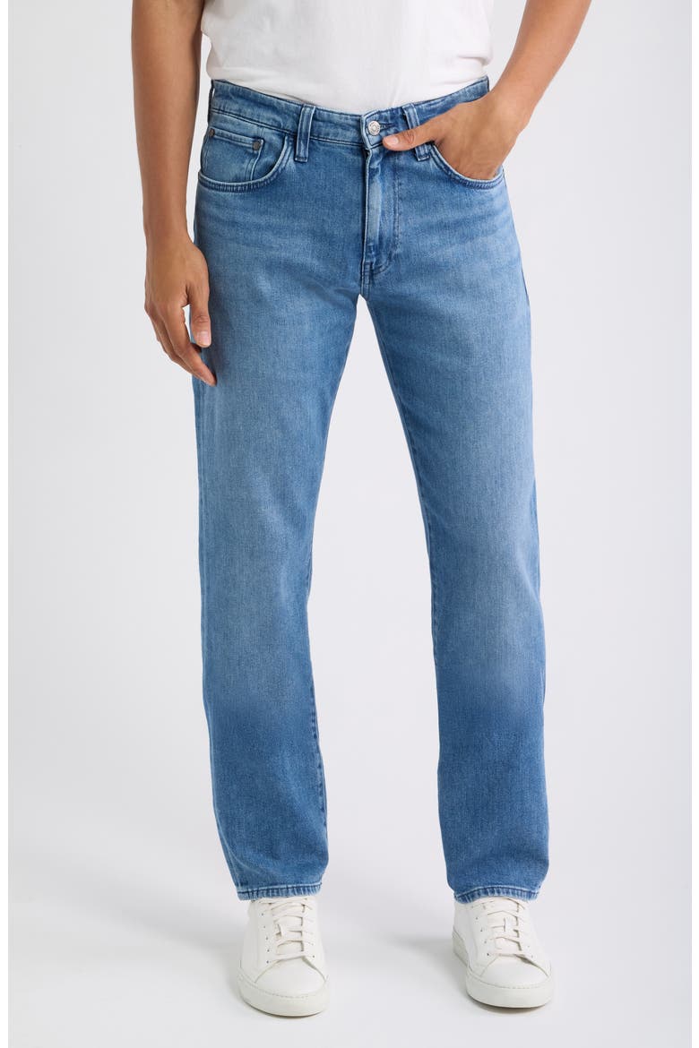 Marcus Slim Fit Straight Leg Jeans, Main, color, LIGHT FEATHER
