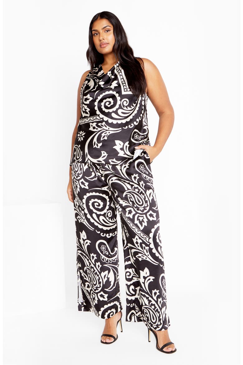 Belen Print Pull-On Pants, Alternate, color, PAISLEY