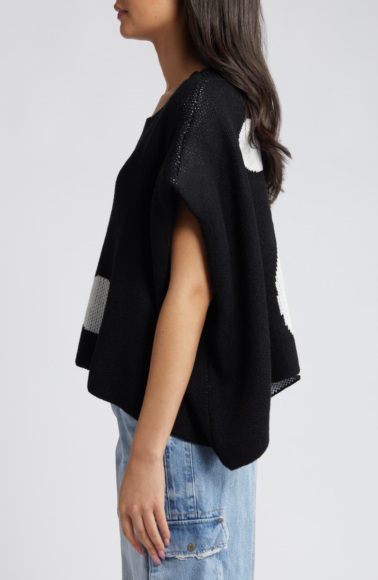 Dressed in Lala Yin & Yang Shoulder Pad Sweater, Alternate, color, 