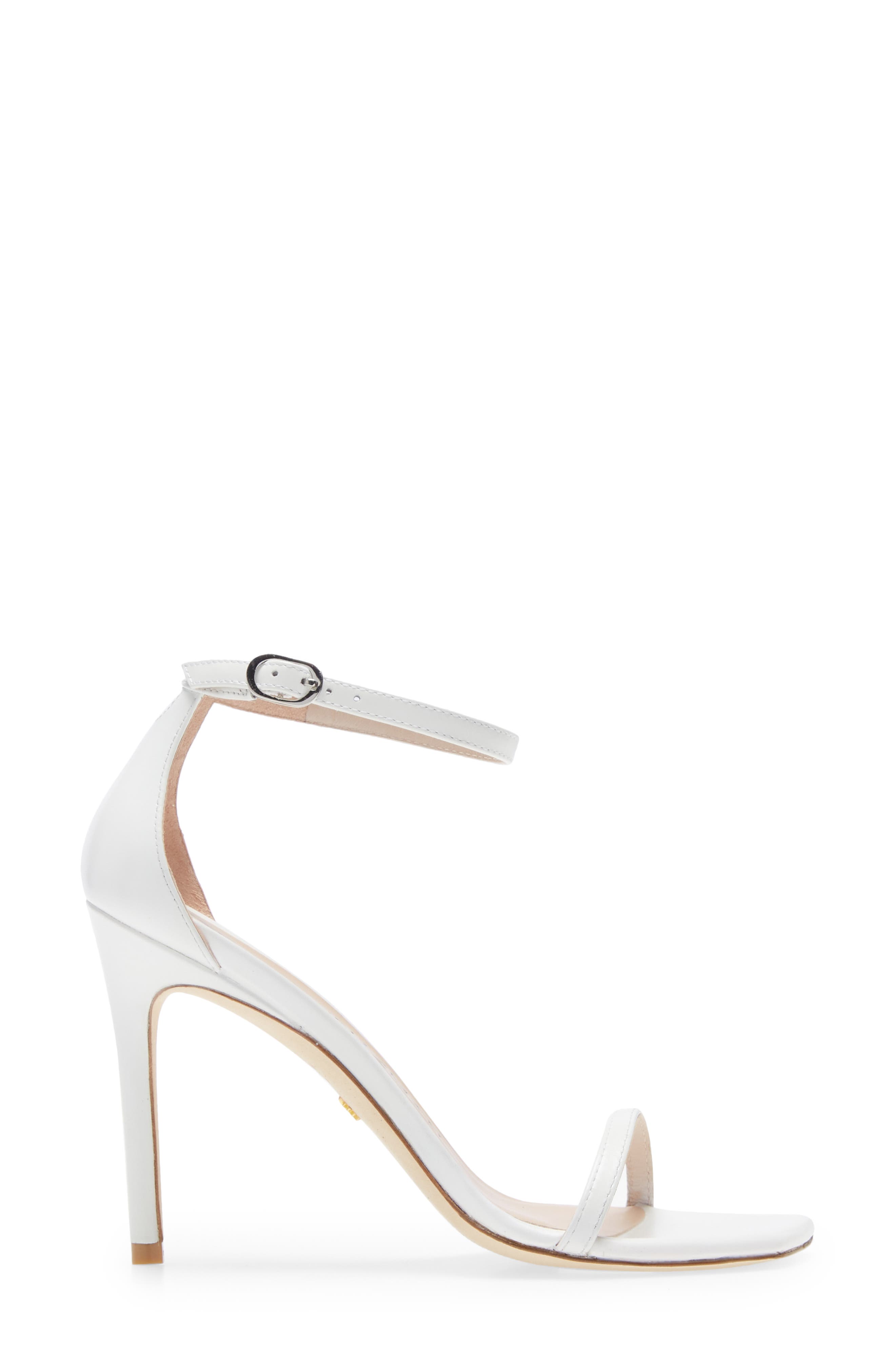 Nudistcurve Ankle Strap Sandal, Alternate, color, WHITE