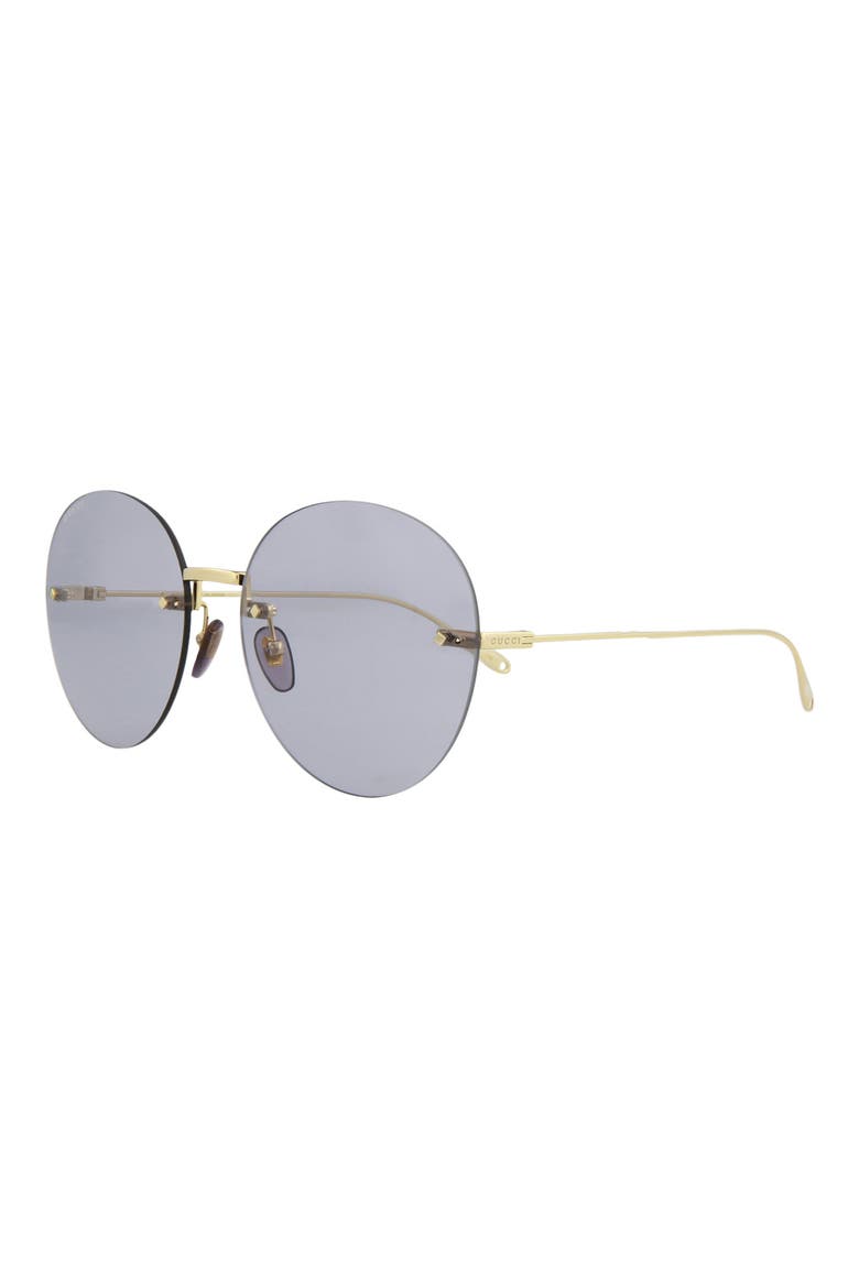 60mm Round Novelty Sunglasses, Alternate, color, GOLD GOLD VIOLET