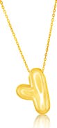 SIMONA Bubble Initial Pendant Necklace